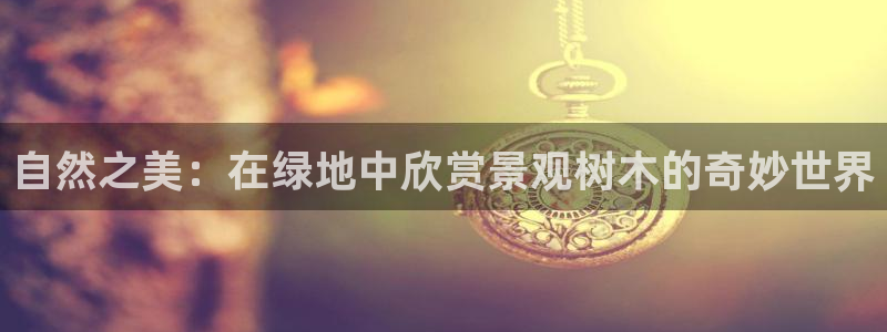 新宝gg介绍：自然之美：在绿地中欣赏景观树木的奇妙世界